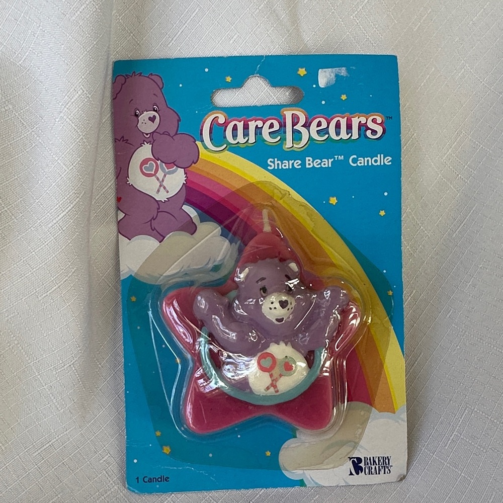 Vintage Care Bears Share Bear Candle